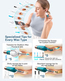 BEBIRD Earsight Ultra distribution ciblée de gouttes dans le conduit auditif.