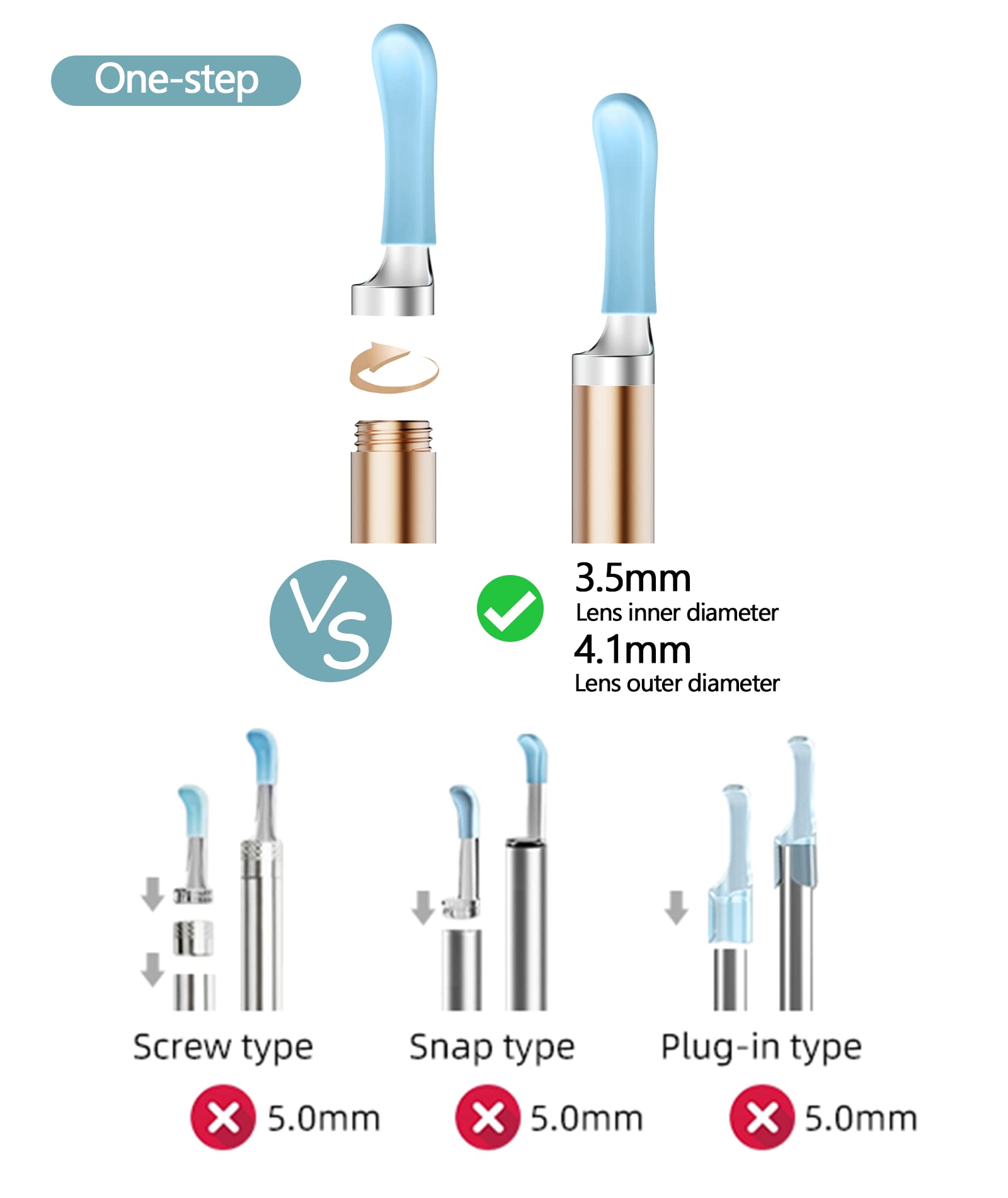 BEBIRD embout oreille grand, couverture efficace pour dépôts.