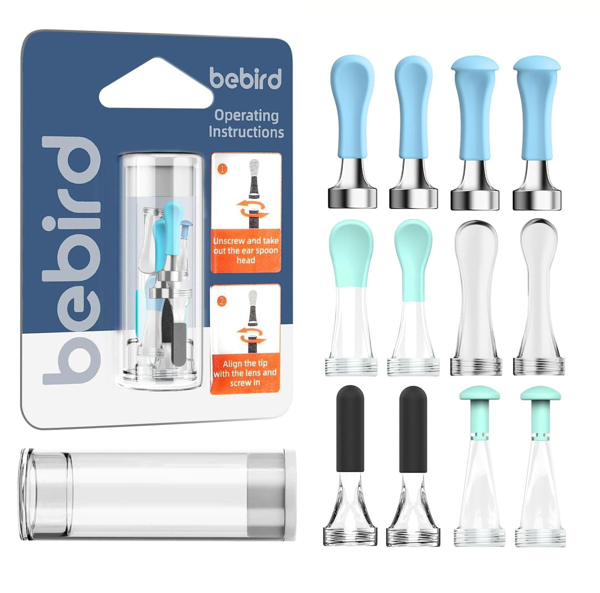 BEBIRD embouts remplacement oreille en silicone 12 pièces, ensemble sûr et confortable