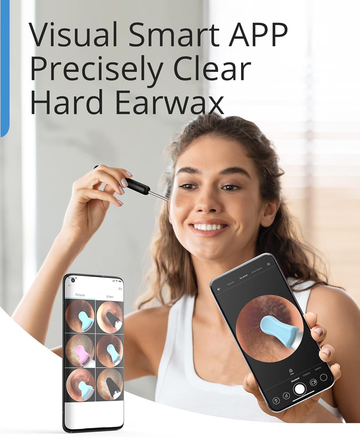 BEBIRD R1-lumiere DEL pour éclairage clair lors de l’examen.