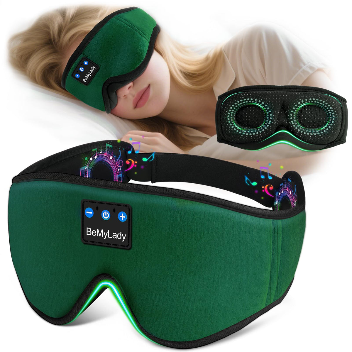 BeMyLady masque-sommeil blocage-lumiere: obscurité totale pour un sommeil réparateur.