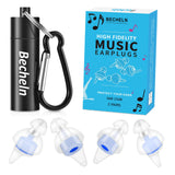 Becheln bouchons d'oreilles concert reutilisables: réduction du bruit tout en préservant la clarté du son.