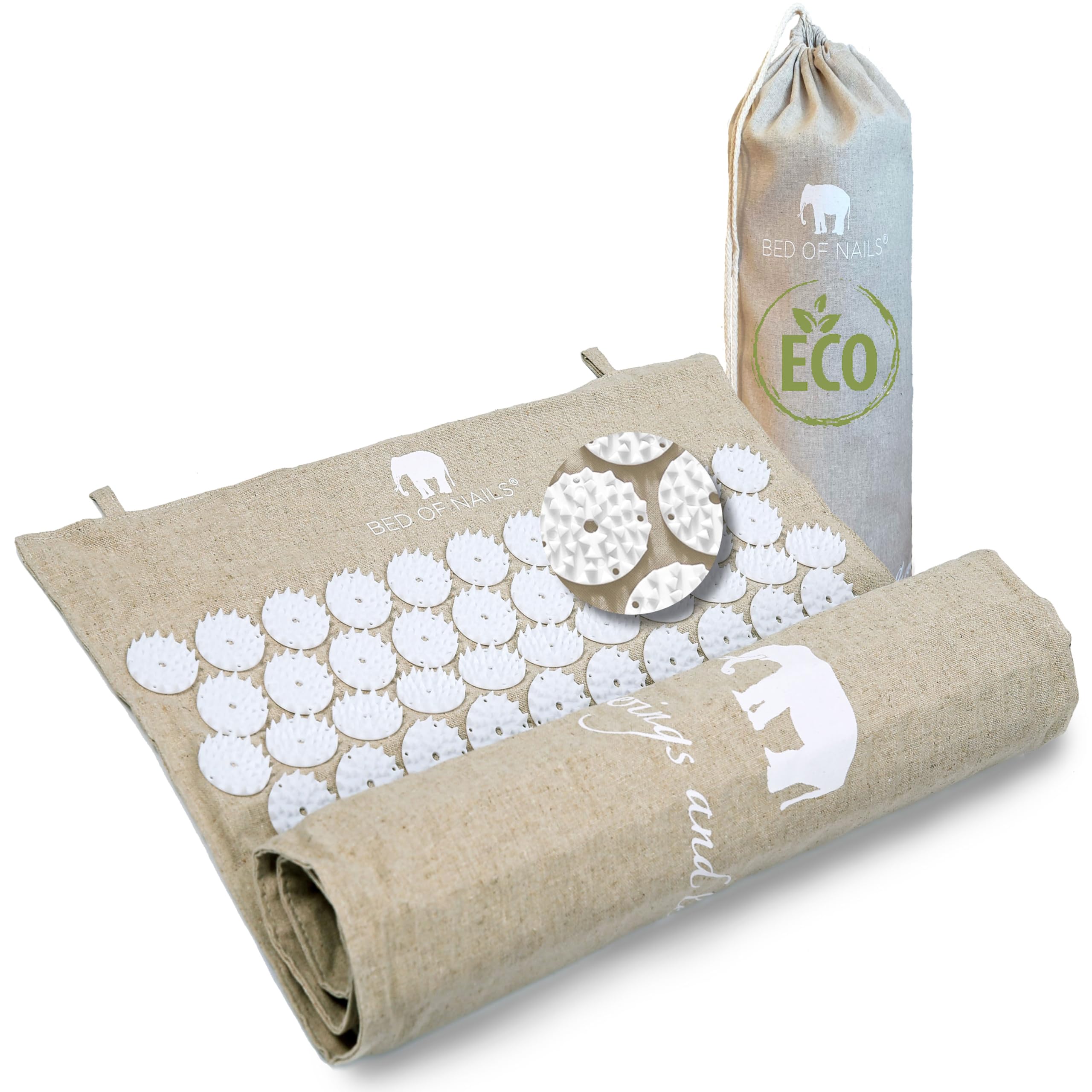Bed of Nails tapis acupression – stimulation des points de détente pour relaxation profonde.