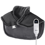Bedsure chauffe-dos-epaules-cou-gris, chaleur ciblée pour le cou et les épaules.