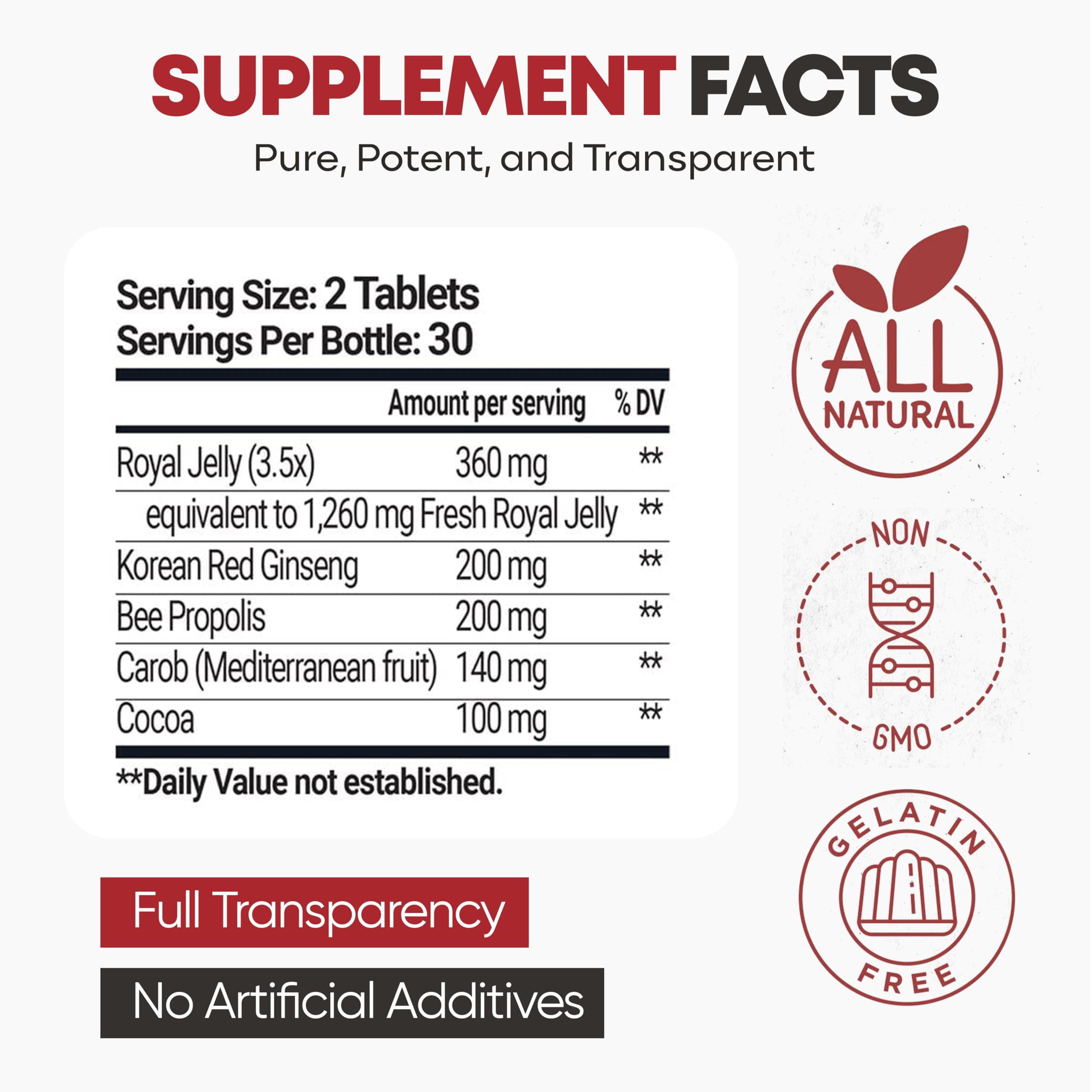 Bee & You formule naturelle sans sucre – ingrédients responsables et sans colorants artificiels