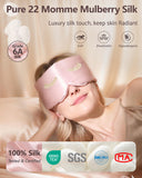 BeeVines Masque Sommeil: bande réglable douce pour ajustement sûr sans pression.