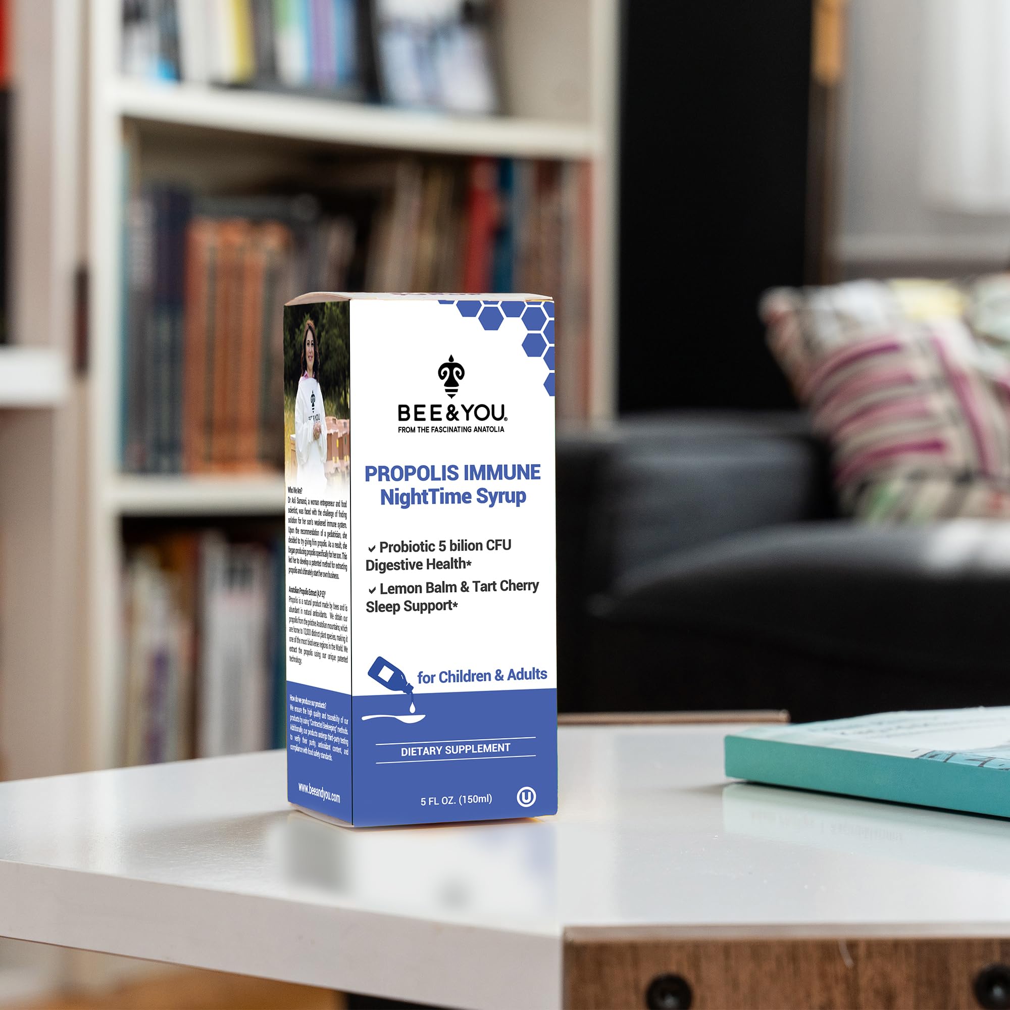 Bee & You Propolis Nuit Sirop – conçu pour routine nocturne et bien-être.