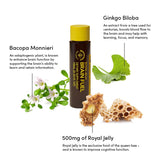 Beekeeper's Naturals B.LXR Brain Fuel, pratique au bureau pour rester productif sans caféine.