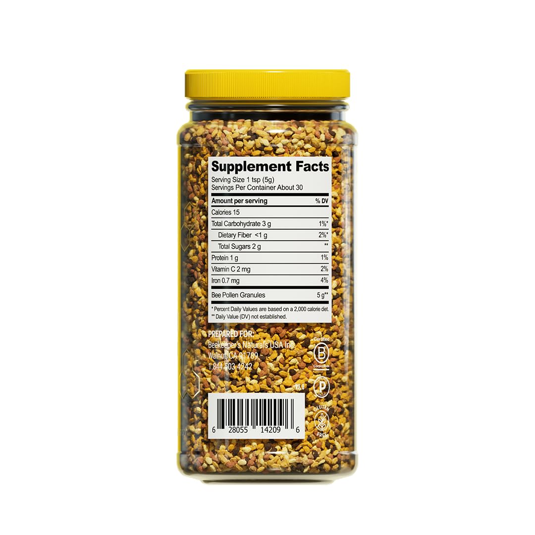 Beekeeper's Naturals bienfaits naturels, protéines et minéraux pour un quotidien actif