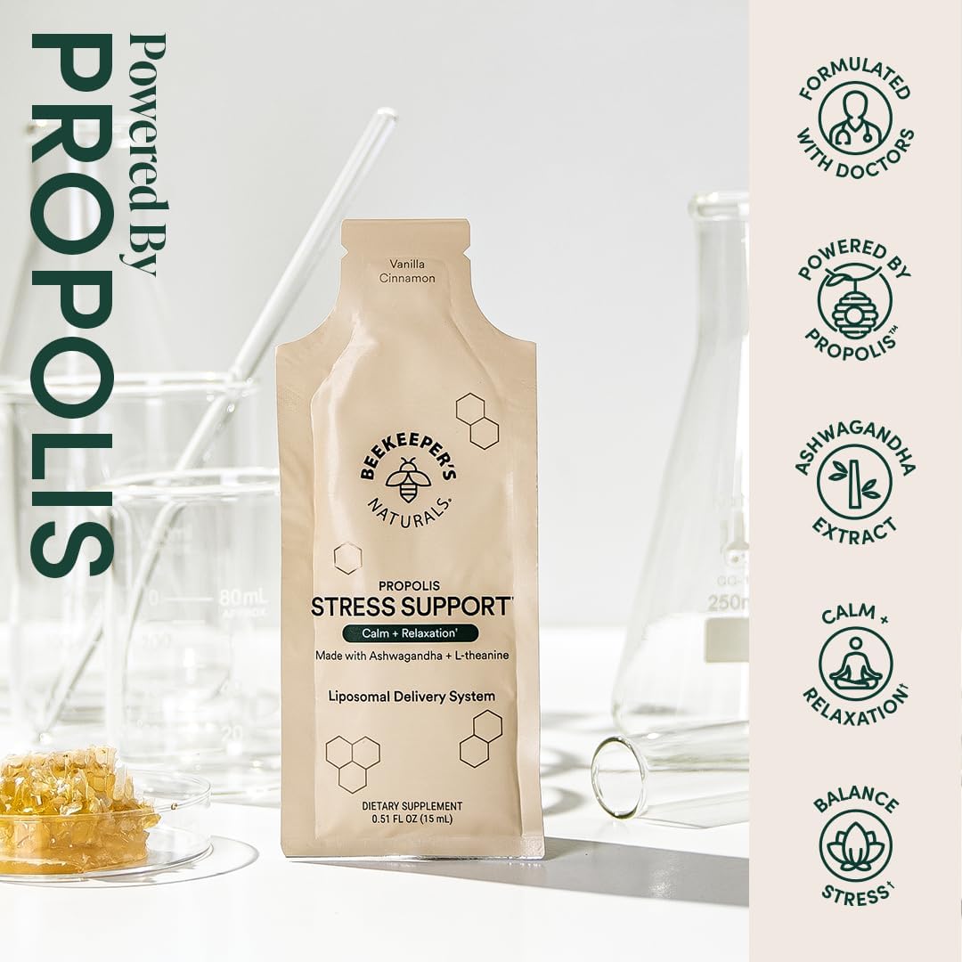 Beekeeper's Naturals Propolis et L-théanine: formulation pour relaxation et concentration légère