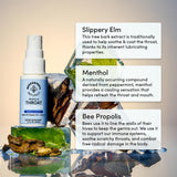 Beekeeper's Naturals Propolis Gorge Spray Voyage: format compact et pratique en déplacement.