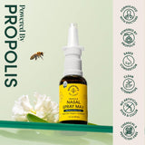 Beekeeper's Naturals Propolis Nasal Rinse Max, spray nasal – action pratique pour respirer.