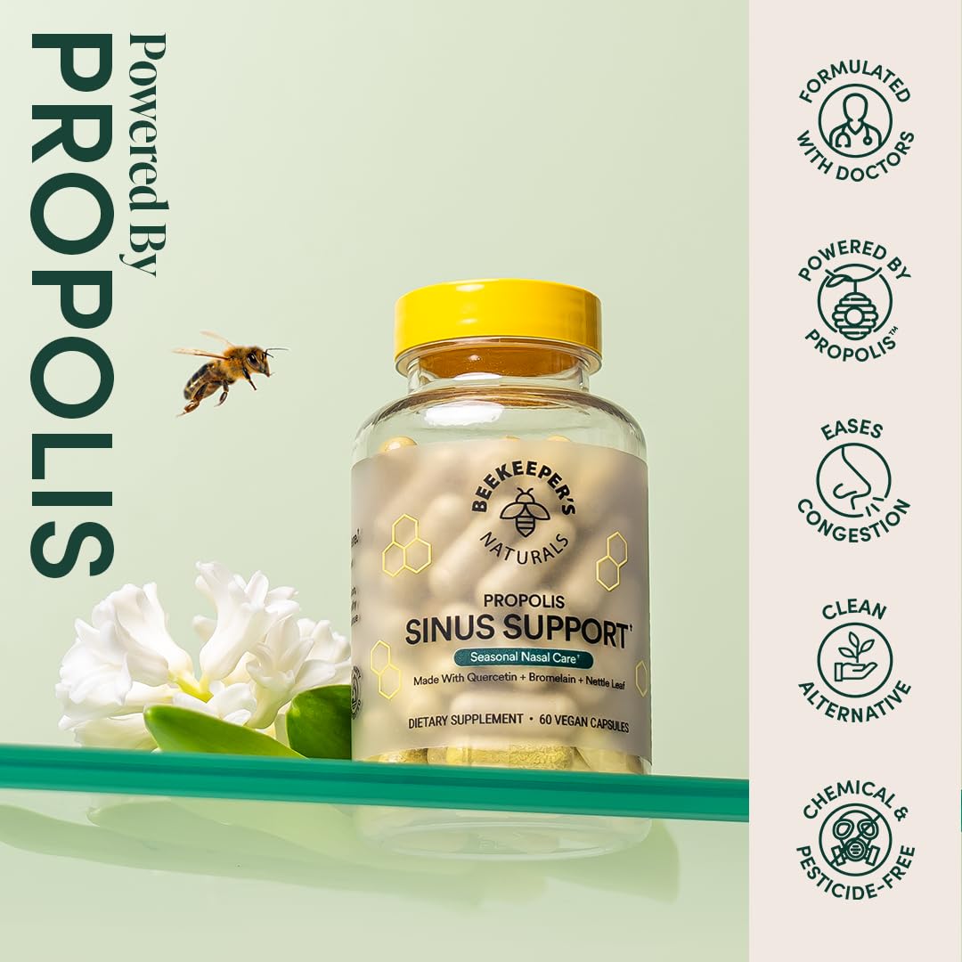 Beekeeper's Naturals feuilles d'ortie - extrait naturel, aide saisonnière.