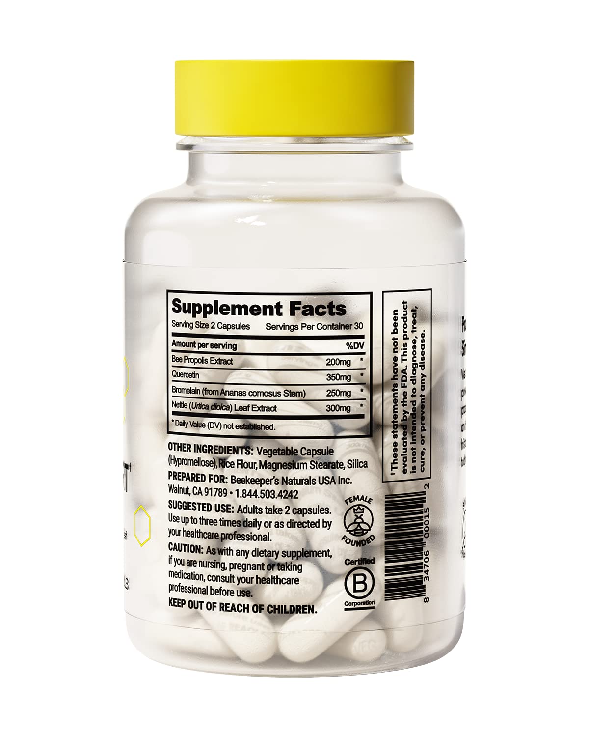Beekeeper's Naturals relief nasal - formulation naturelle et pratique.