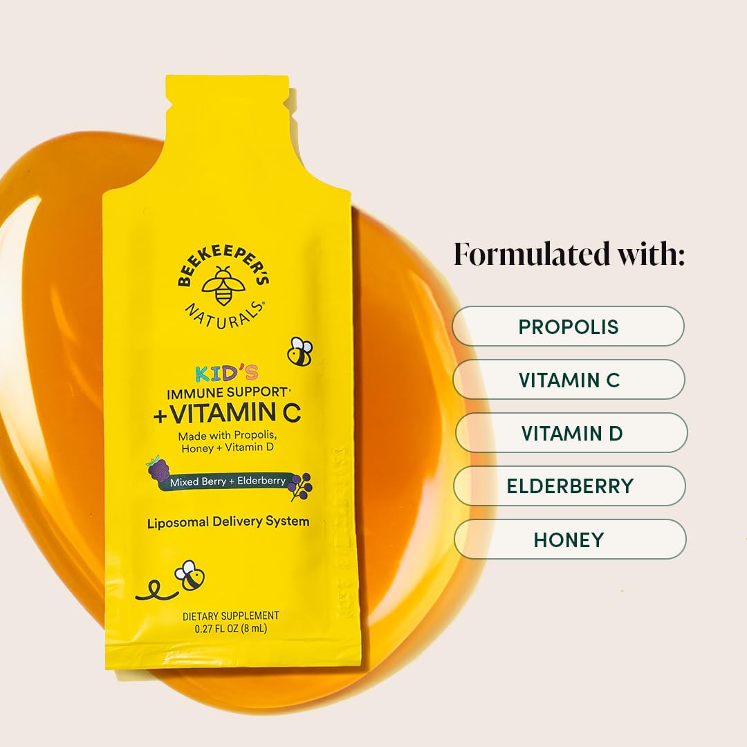 Beekeeper's Naturals Vitamine C liposomale, sachet d’usage quotidien.