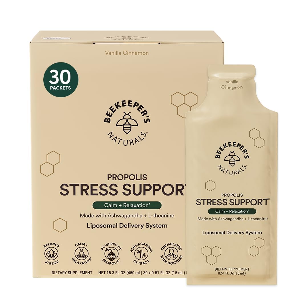 Beekeeper's Naturals - bouteille Ashwagandha liposomale pour un calme potentiel.