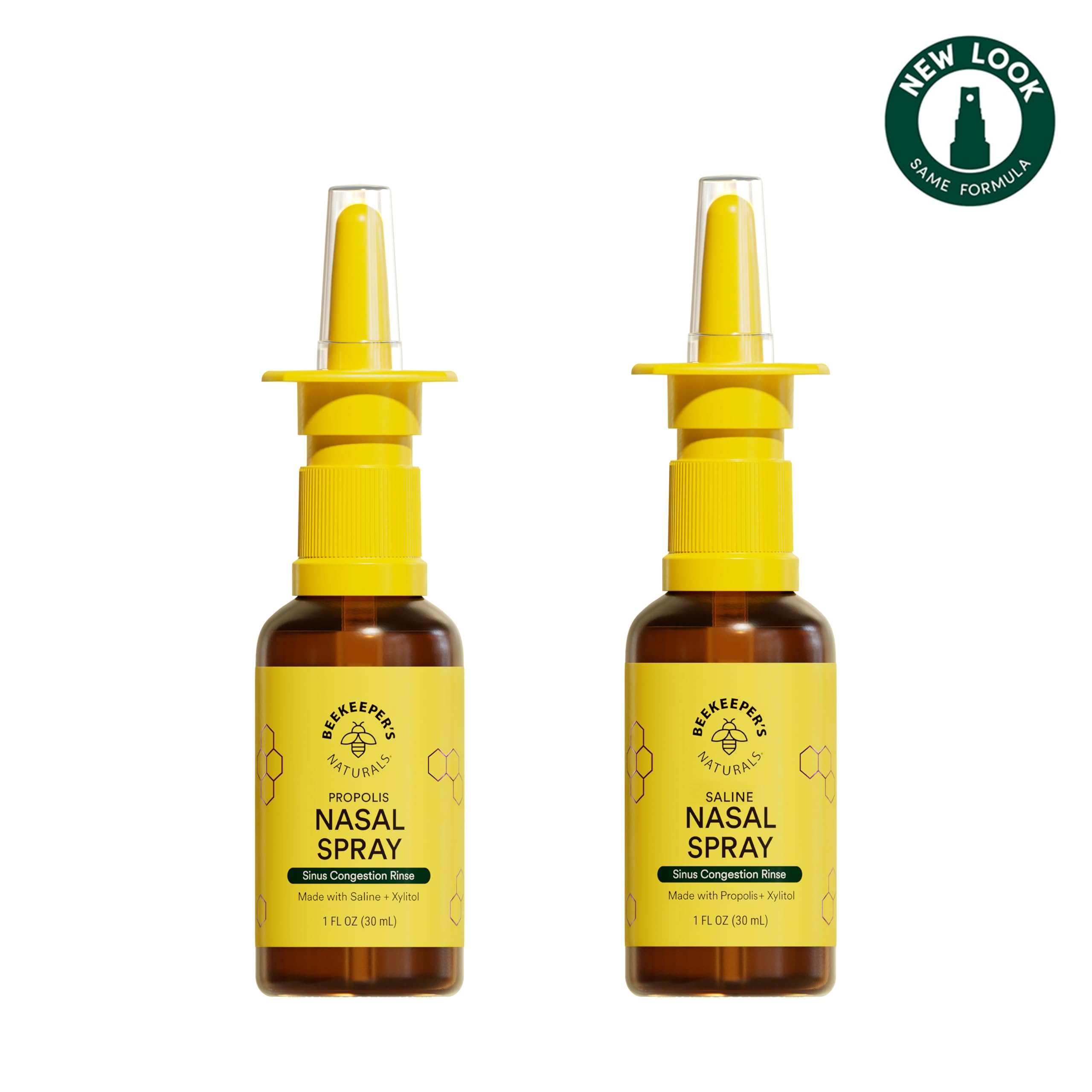 Pompe douce Beekeeper's Naturals Nasal Spray appliquant le spray facilement.