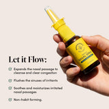 Beekeeper's Naturals Nasal Spray associant xylitol et saline pour un nettoyage nasal.