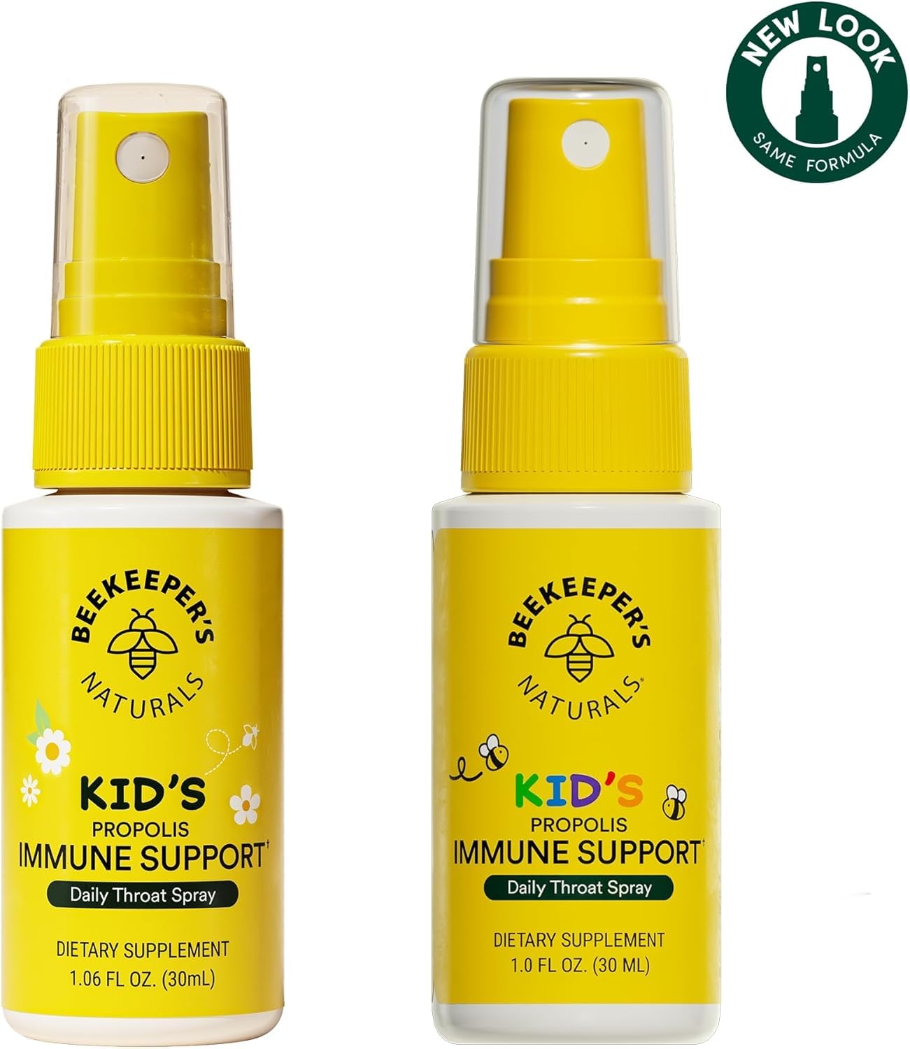 Emballage pratique Beekeeper's Naturals Propolis Enfants, facilité d'utilisation et rangement.