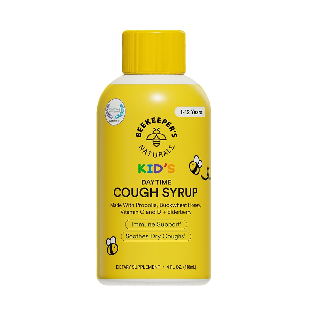 Beekeeper's Naturals sirop toux enfants, bouteille prête à l'emploi et naturel