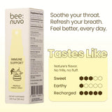 Sans alcool Beenuvo Propolis, formule douce et adaptée à tous les lieux.