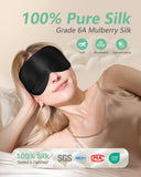 BeeVines étui cadeau masque yeux noir, prêt à offrir un moment de repos.