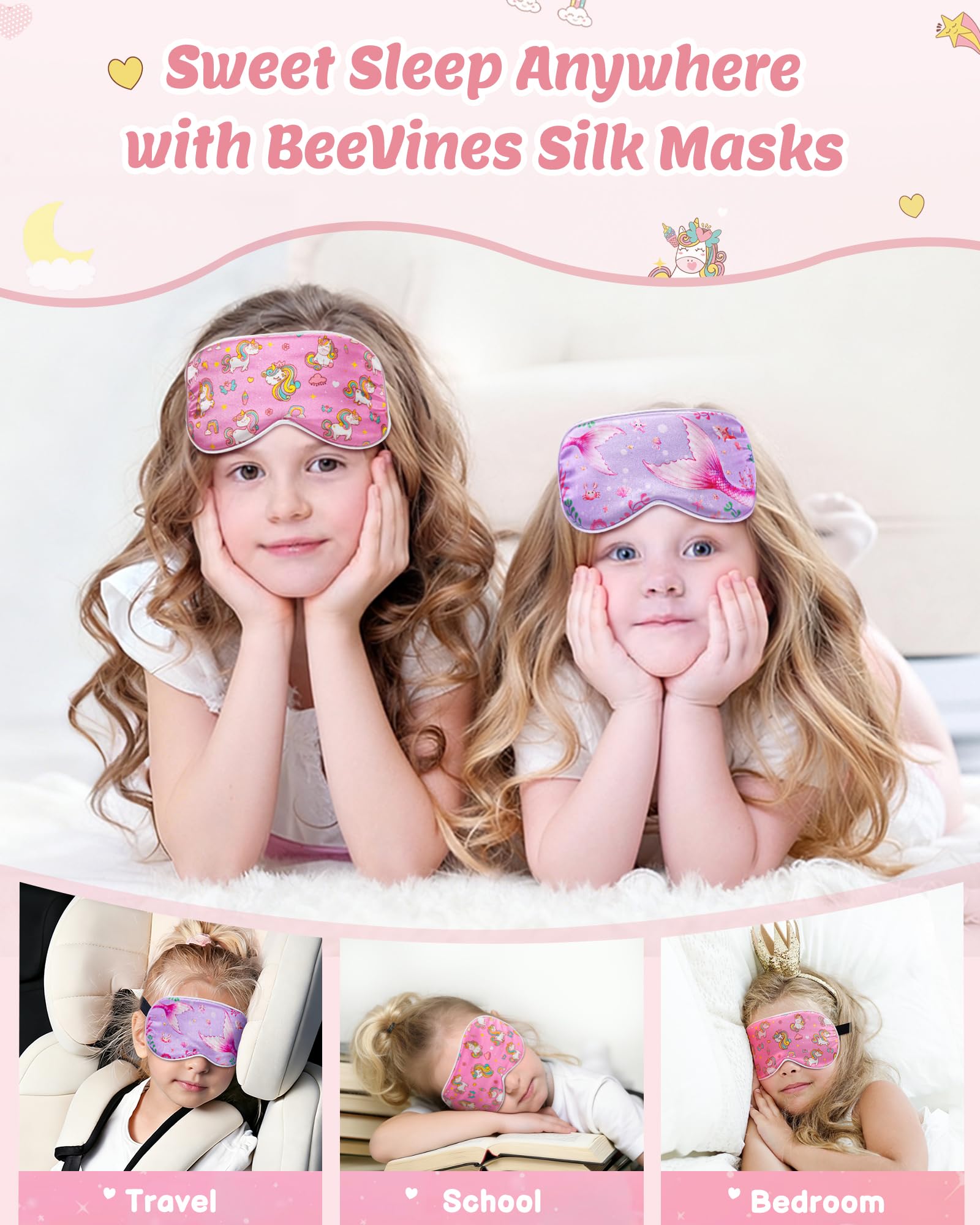Emballage cadeau BeeVines masque soie enfant prêt à offrir
