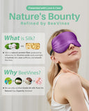 BeeVines masque sommeil soie Mulberry dormir en voyage léger et efficace