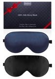 BeeVines masque yeux soie de mûrier pack deux, repos profond et obscurcissement total.