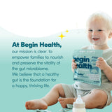 Begin Health BeginBaby ingrédients pré et probiotiques pour digestion potentielle.