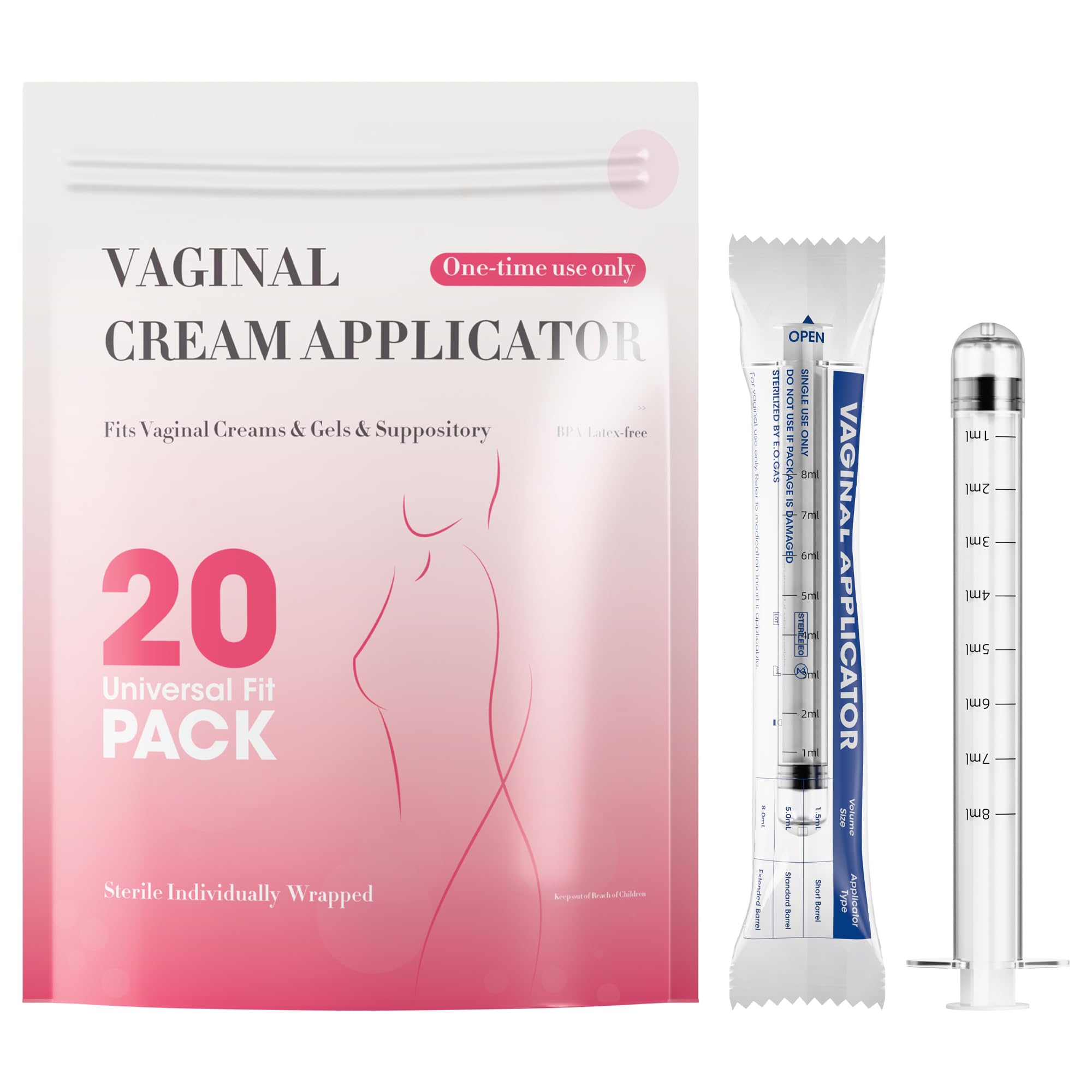 BeHerk applicateurs crème vaginale 8ml pour une application maîtrisée.
