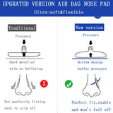 BEHLINE coussinet nasal silicone anti-glissement: réduction des glissements et des marques.