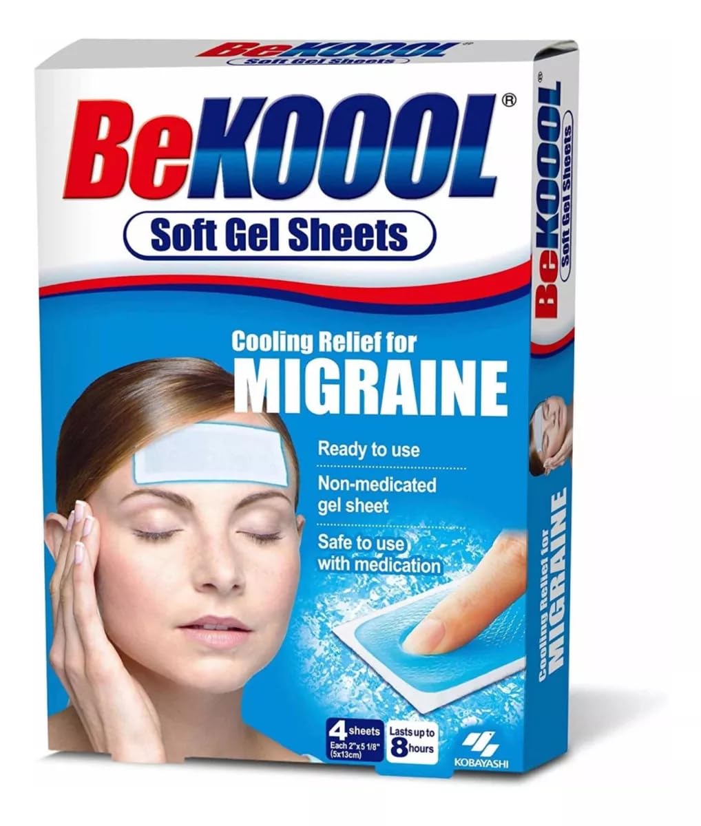 BeKoool – feuille froide appliquée sur la migraine pour un soulagement ciblé