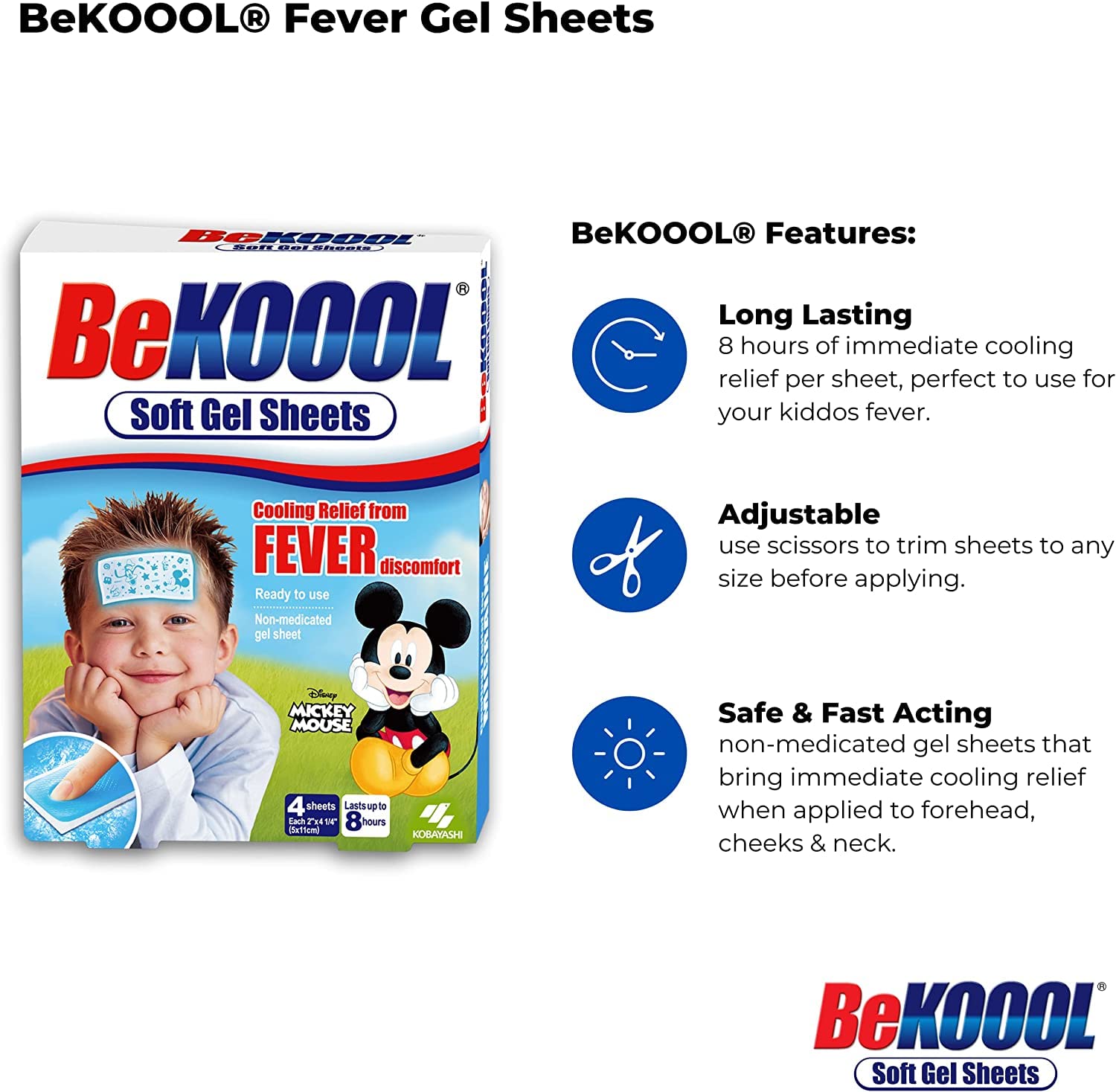 BeKoool application sur le front, refroidissement rapide