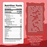 Beleon ration urgence fraise biscuits, portions individuelles pour activites en plein air.