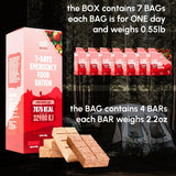 Beleon ration urgence fraise duree de vie 20 ans, stockage durable.