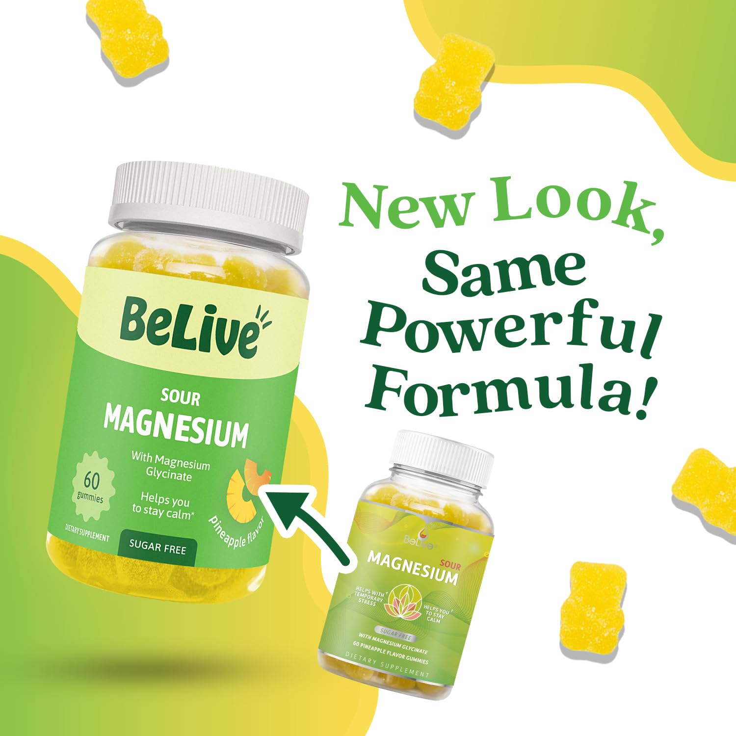 BeLive Magnésium Gommes: dosage recommandé, facile à prendre quotidiennement.