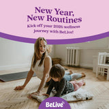 BeLive Gommes Probiotiques – goût myrtille, fraise et orange pour un moment agréable.