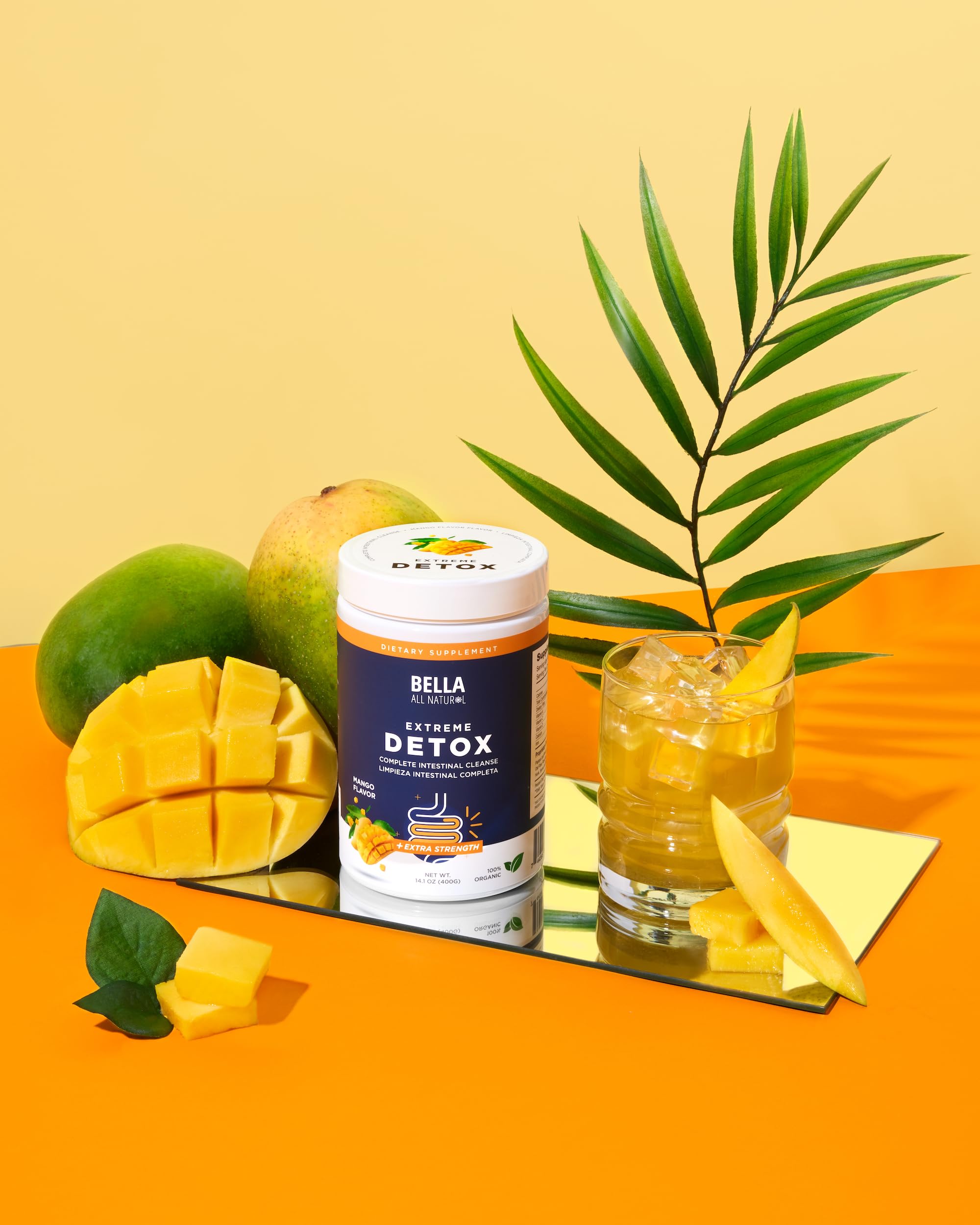 Dose-cuillere Bella All Natural Detox Mango pour mesurer facilement une portion.