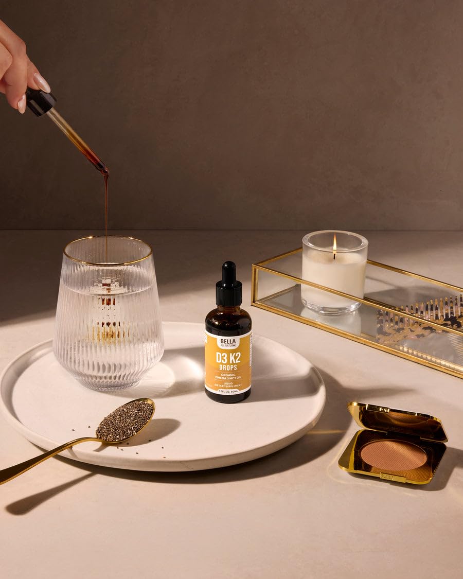 Doser précis grâce à la pipette Bella All Natural D3 K2.