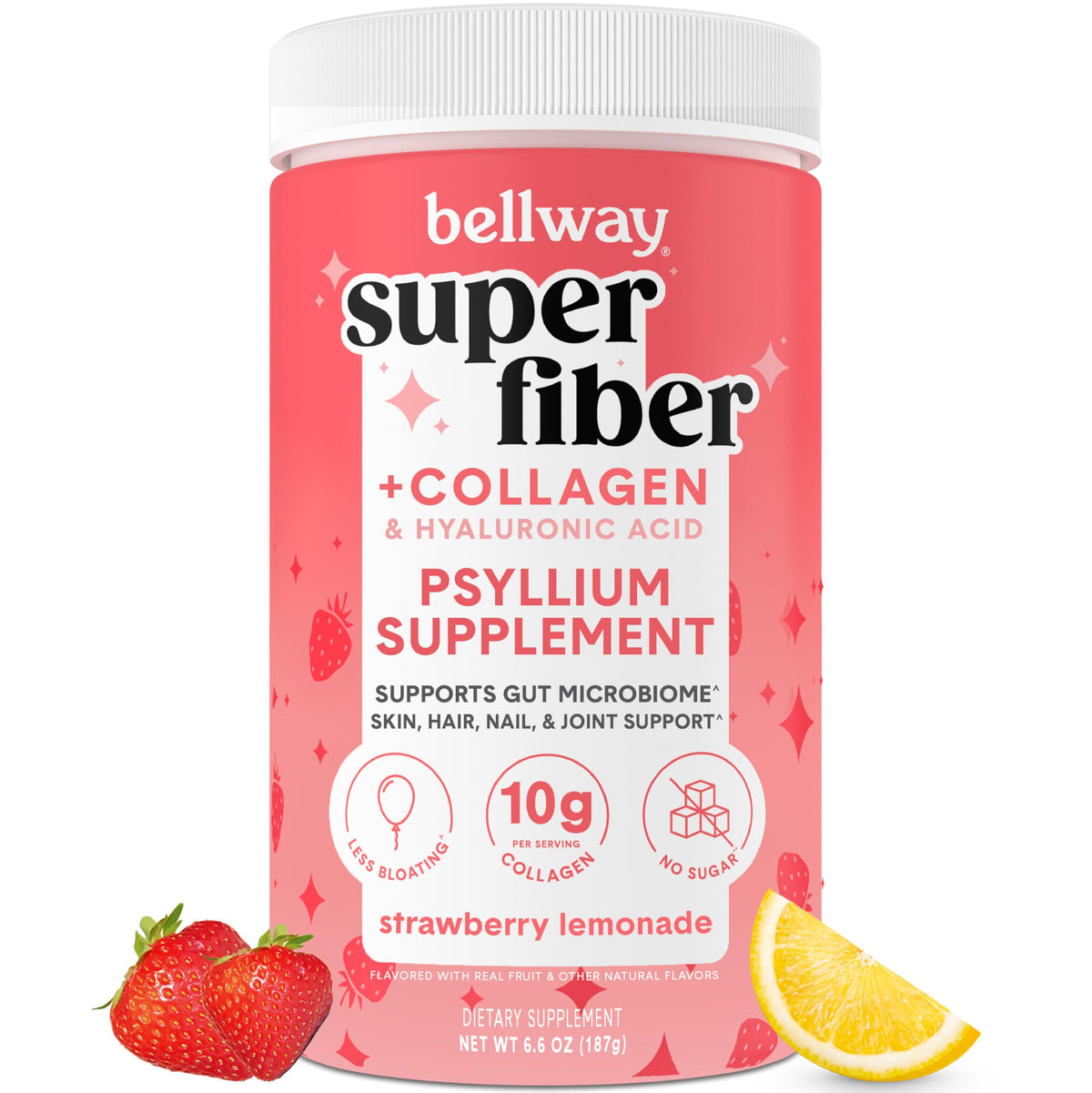 Bellway Super Fiber poudre-dose prêt à mélanger, soutien digestif potentiel