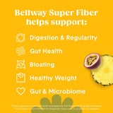 Poudre psyllium bio Bellway en gros plan, fibre naturelle pour l'équilibre digestif.