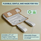 Pad BELMAK pour huile de ricin sur coton biologique doux.
