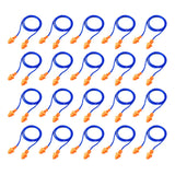 Bememo bouchons d'oreille cordés bleu-orange, premier plan pour dormir plus calmement.