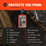 Ben's Hunting Formula format voyage 3,4 oz pour le sac.