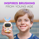 Bendi boîte cadeau brosse dents enfant blanc, présentation prête à offrir.