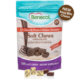 Texture douce des bouchées Benecol chocolatées.