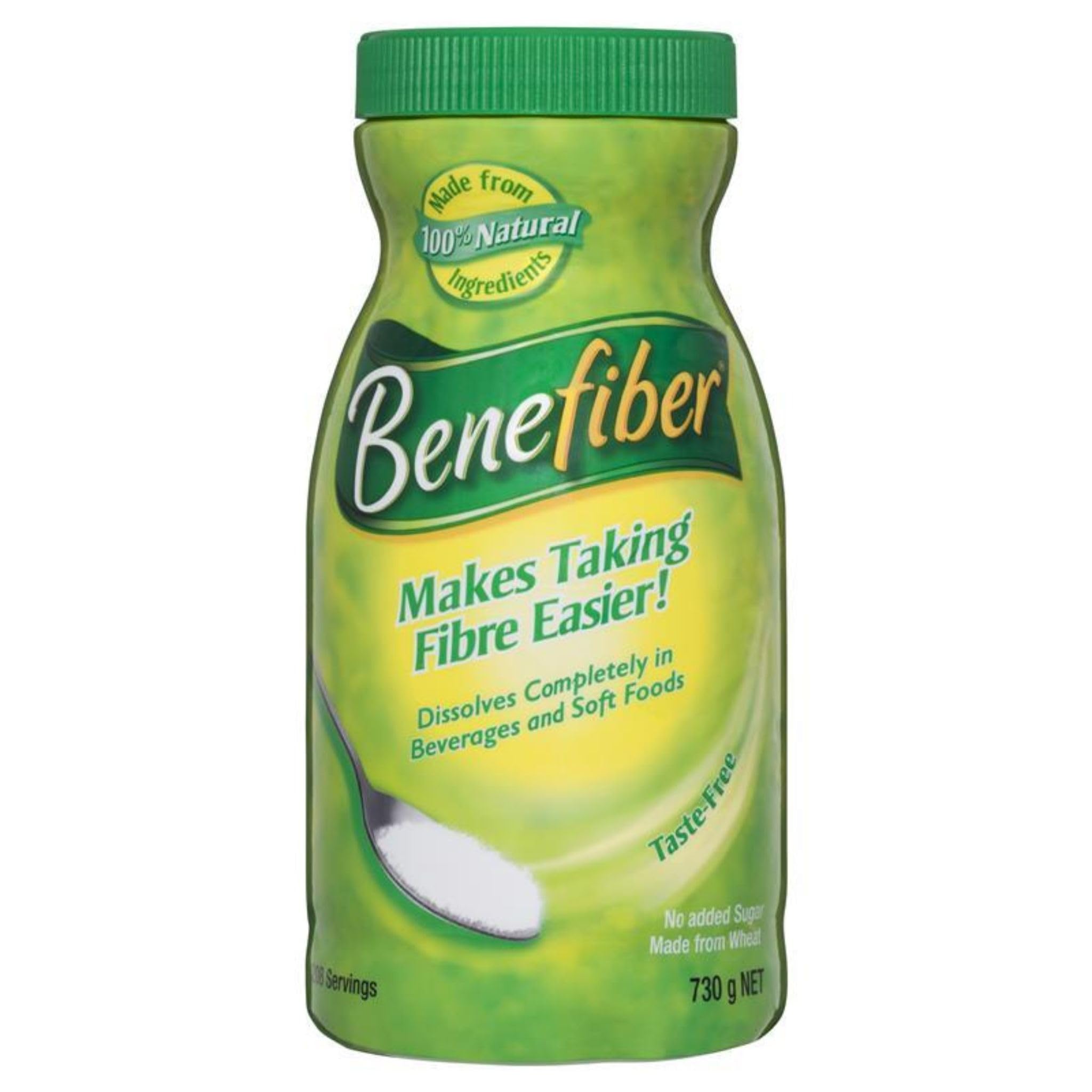 Benefiber – bouteille de poudre de fibres au goût neutre, facile à intégrer dans les repas.