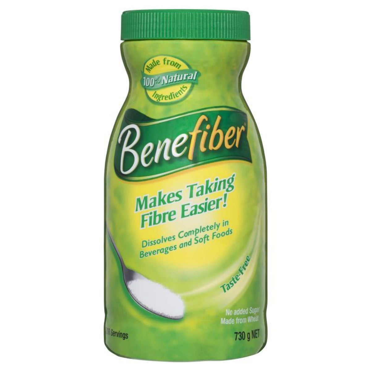 Benefiber – bouteille de poudre de fibres au goût neutre, facile à intégrer dans les repas.