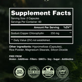 Capsules Benevolent Chlorophylle 350 mg, soutien potentiel à l’immunité.